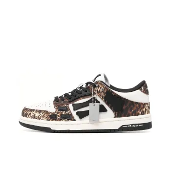 AMIRI Skel Top Low Leopard White Women's'ss