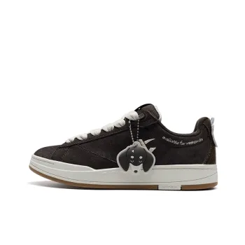 XTEP Skateboard Shoes Women's Low Top Bear Brown/Tea White