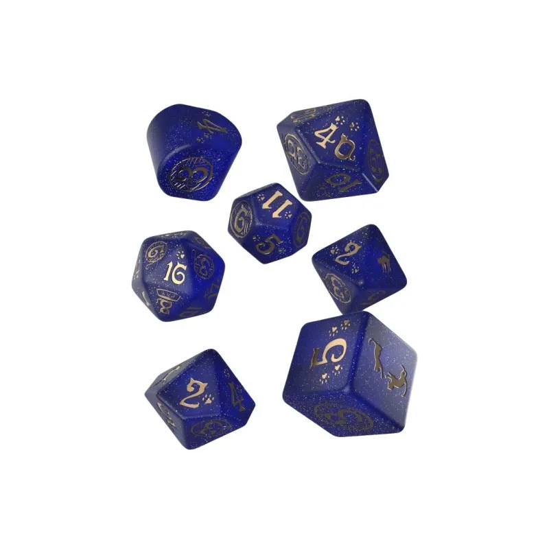 Q WORKSHOP CATS Modern Dice Set Meowster Board Games-1