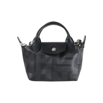 LONGCHAMP Sheepskin One Shoulder Handbags Mini Women's Black