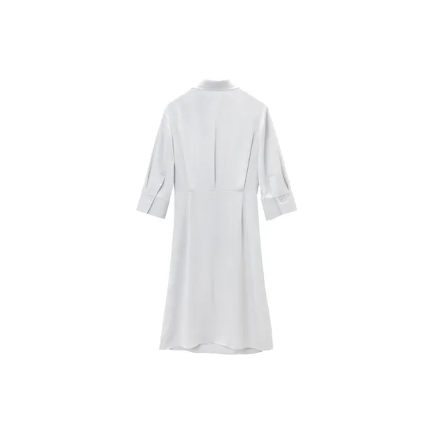 OVV Long Sleeved Dresses Women's Silver Solid Color 03-1