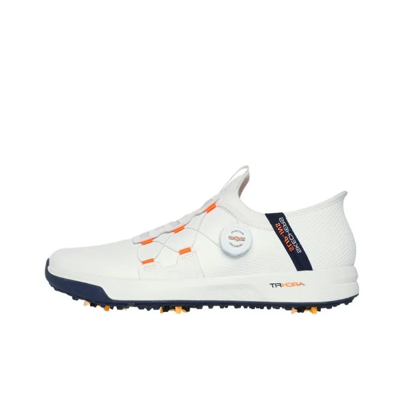 Skechers Go Golf Cushioned Anti-Slip Wear-Resistant And Water-Resistant Low-Top Golf Shoes Men's White-0