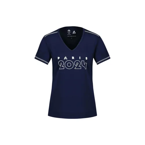 Le Coq Sportif T-Shirts Women's Blue