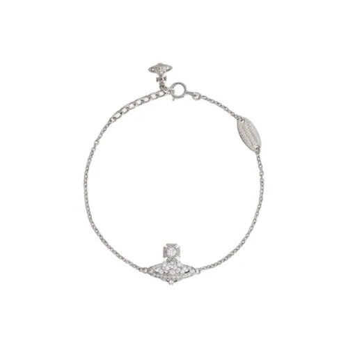 Vivienne Westwood Silver Plated, Cubic Zirconia Bracelets Women's Silver
