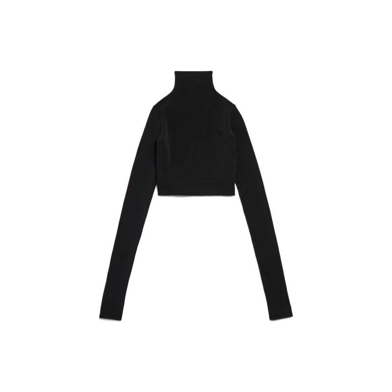 Balenciaga Cropped Turtleneck 'Black'-1