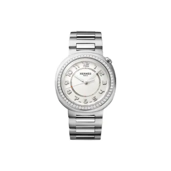 HERMES Wrist Watch Automatic Mechanical Movement Stainless Steel Strap 36mm Silver Dial Unisex