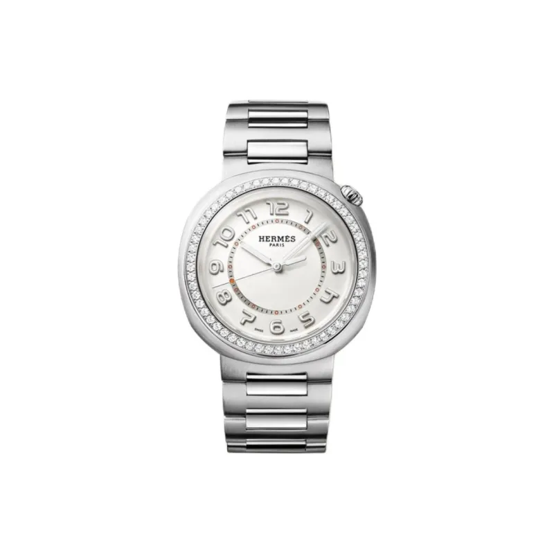 HERMES Wrist Watch Automatic Mechanical Movement Stainless Steel Strap 36mm Silver Dial Unisex-0