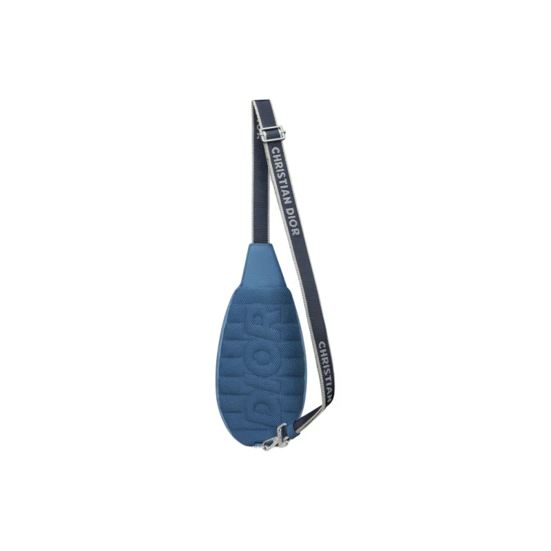 DIOR Scarab Nylon Shoulder Bag Crossbody Bag Mini Men's Blue-2