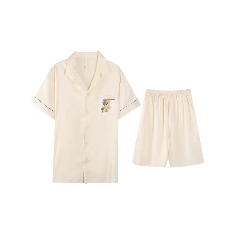 JinShaLa Pajama Set Men's Apricot-0