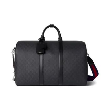 GUCCI Supreme Canvas Canvas Bag Travel Bag Men's Black