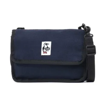 CHUMS Cotton With Polyester Crossbody Bag, Shoulder Bag Mini Unisex Marine Blue