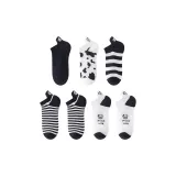 7 Pack, Thick Stripes+Cow *2+Pinstripe *2+Cow Block+Black