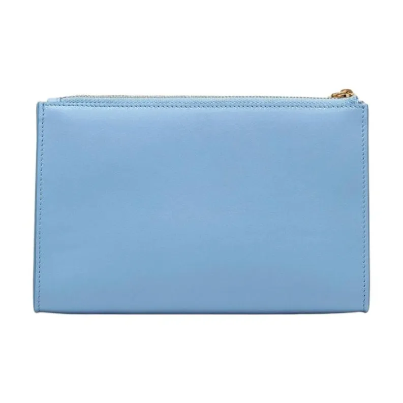 FERRAGAMO Calfskin Makeup Bag Women's Sky Blue-2