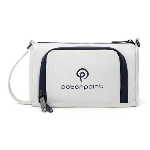 PETERPOINT Artificial Leather Storage Bag Handheld Shoulder Bag Mini Men's Gray/Black/Blue White
