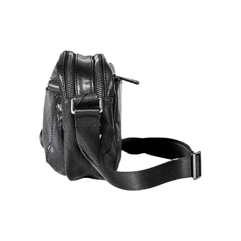 PULUWIRR Cow Leather Everyday Commute Crossbody Bag, Business Casual Men's-1