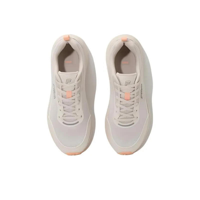 FILA Cushioning Wear Resistant Low Top Running Shoes Unisex Beige-3