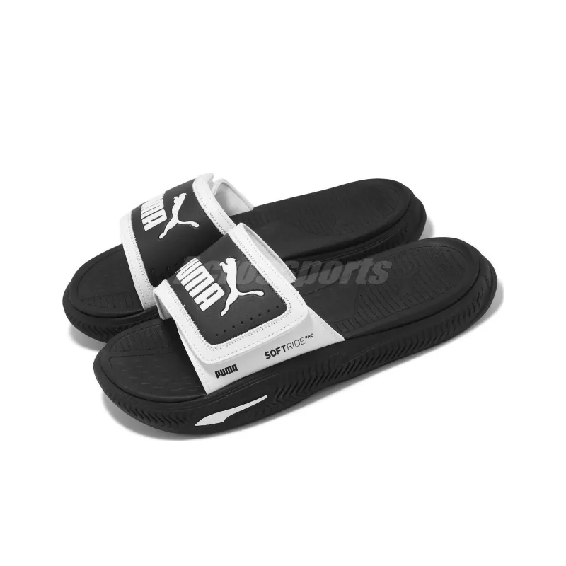 PUMA Softride Pro 24 V Slides 'White Black'-3