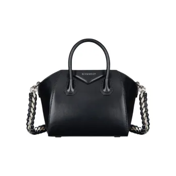 GIVENCHY Lambskin Shoulder Bag Crossbody Bag Handbag Mini Women's Black