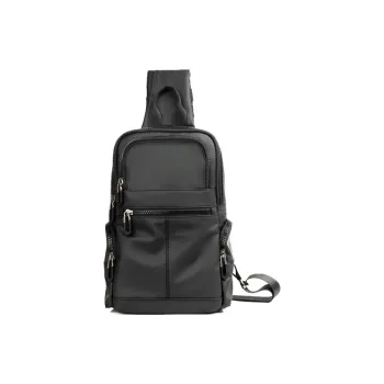 DOSRFINI Oxford Sling Bag Men's Black