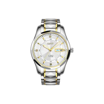 GUANQIN GUANQIN GJ16013.JGD Mechanical Movement Stainless Steel Watchband Watch Men's Watches White Dial