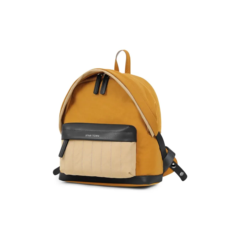 STAR TOWN Nylon Backpack Trumpets Unisex Ginger Yellow/Misty Gray-1