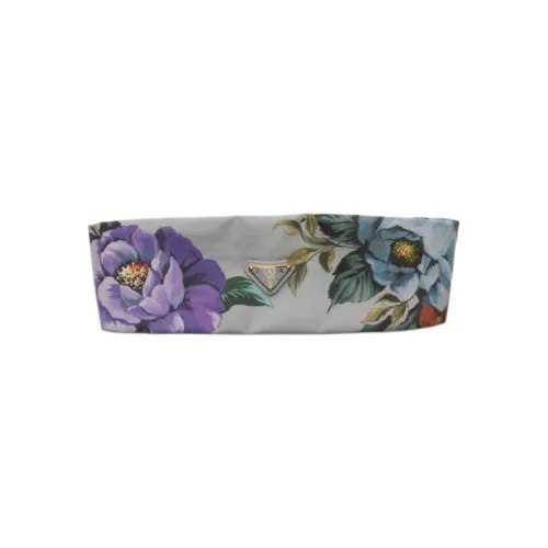 PRADA Fabric Enamel Coated Metal Hair Bands Women's Multicolor