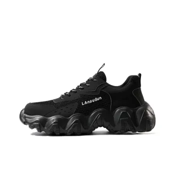 Blue Gull Shield Cushioning Breathable Lightweight Low Top Outdoor Shoes Unisex Black