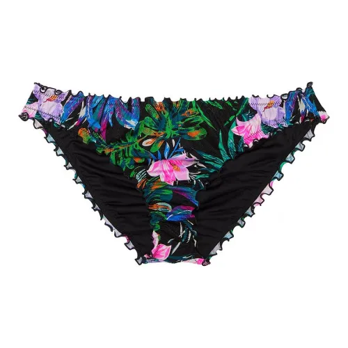 Victoria's Secret Swimming Shorts Women's Black Tropical