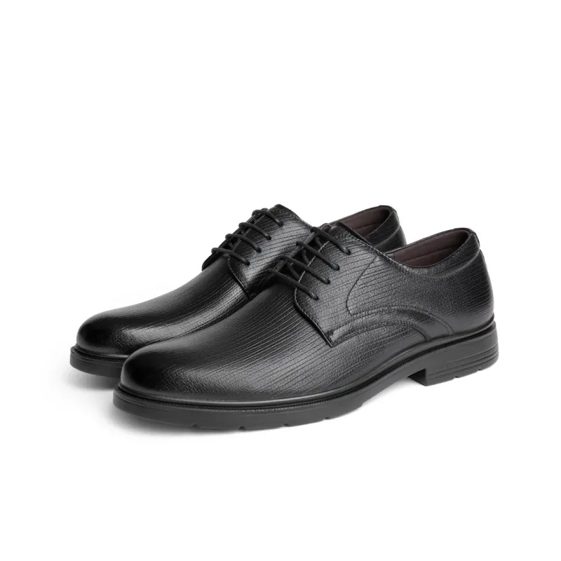 BELLE Dress Shoes Men Low Top Black-2