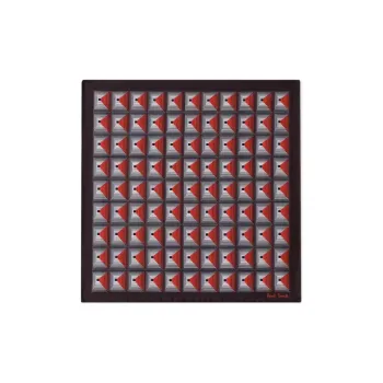 Paul Smith Silk Pocket Square Scarf Men's Chocolate