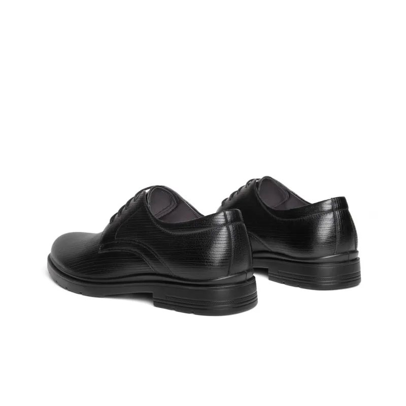 BELLE Dress Shoes Men Low Top Black-4