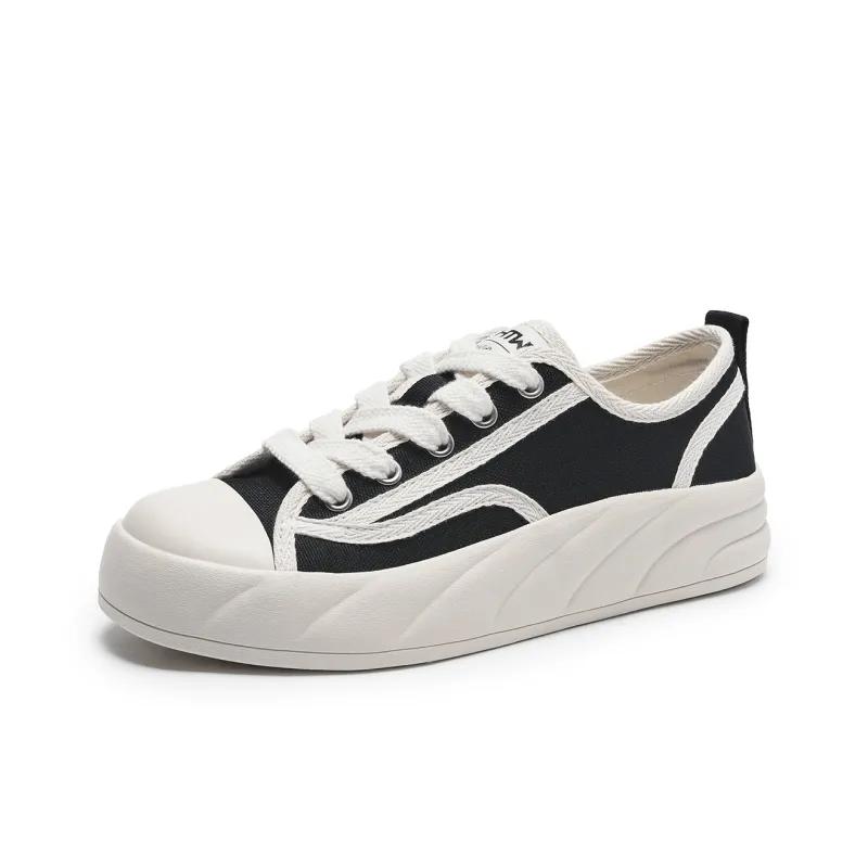 Hotwind Height Increasing Slip Resistant Canvas Shoes Women's-1