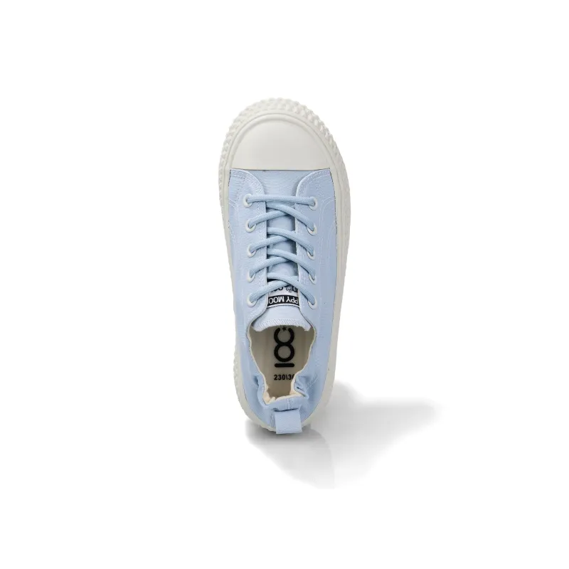 B10CROWN Breathable Lightweight Low Top Canvas Shoes Women's Sky Blue-3