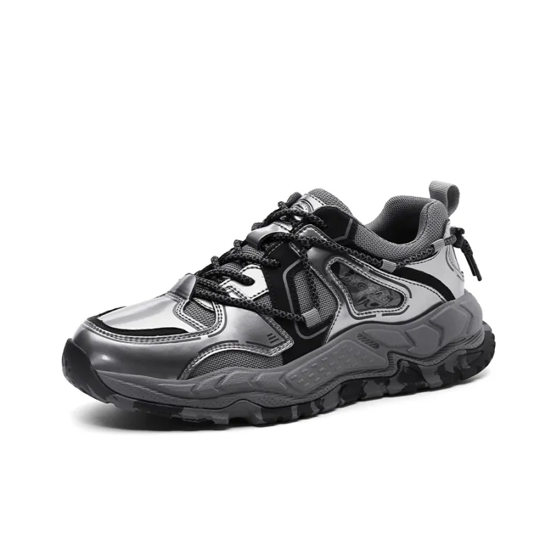 Dickies Abrasion Resistant Slip Resistant Low Top Chunky Sneakers Men's Gunmetal Gray-1