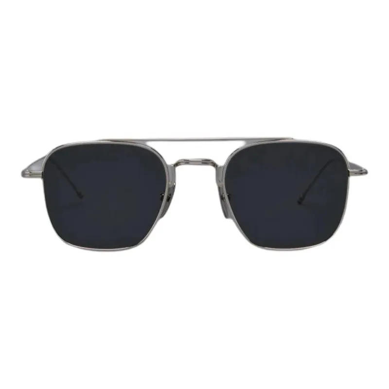 THOM BROWNE Pilot frame Tinted Sunglasses-0