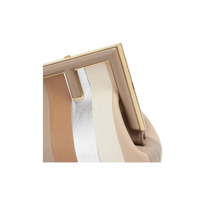 FENDI Fendi First Leather One Shoulder Crossbody Clutches Small Size Women's Multicolor-4