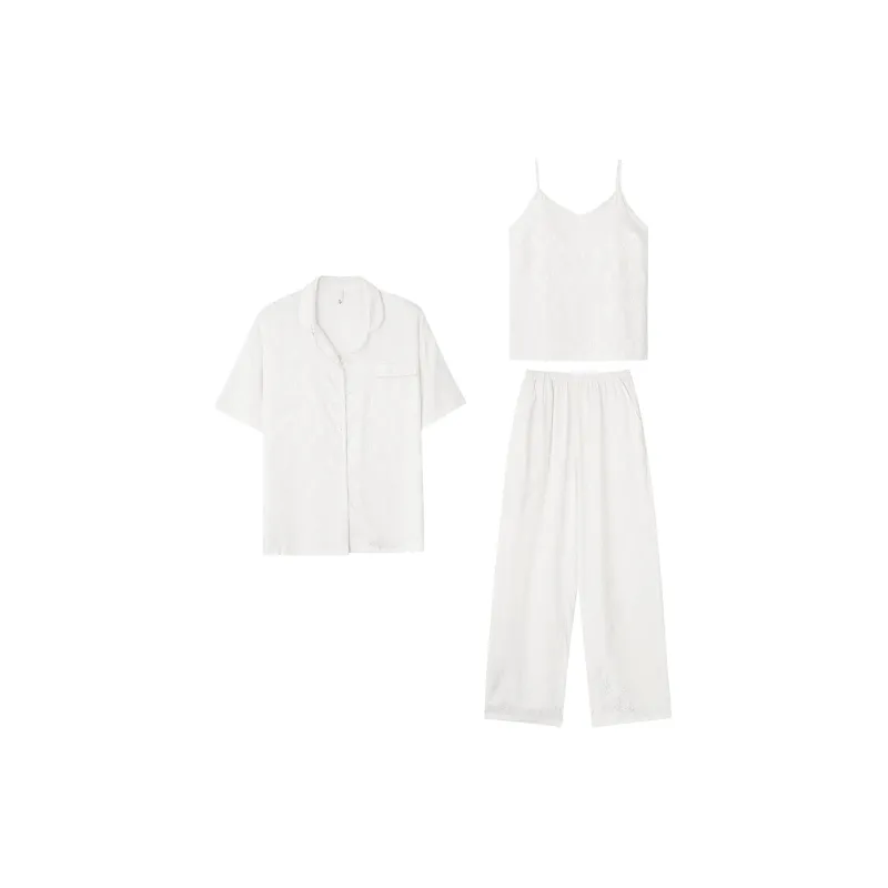 Jovini Pajama Set Women's White-0