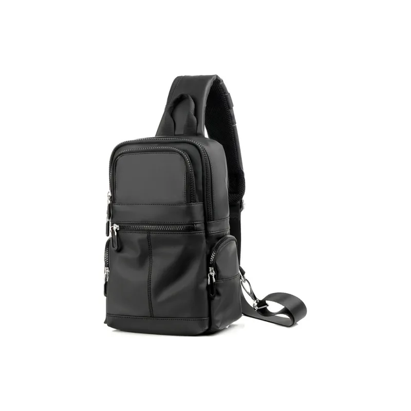 DOSRFINI Oxford Sling Bag Men's Black-1
