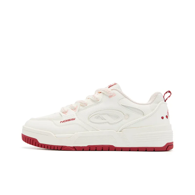 QIAODAN Qi Cheng 4.0 Skateboard Shoes Women's Low Top Ivory Cloud Pink-0
