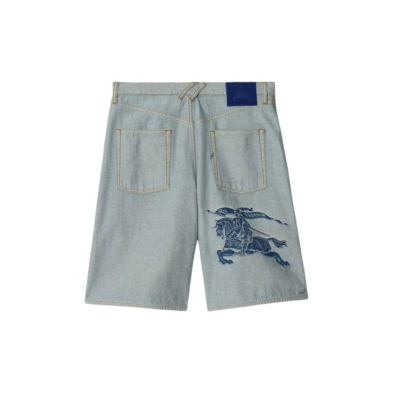 Burberry Denim Shorts Men's Denim Blue-1