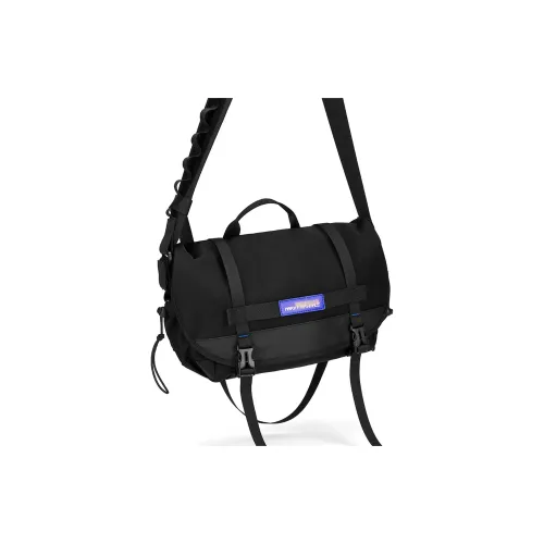 FAIRWHALE Fabric Crossbody Bag Large Size Men's Black