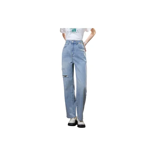 SMEN Jeans Women's Denim Blue