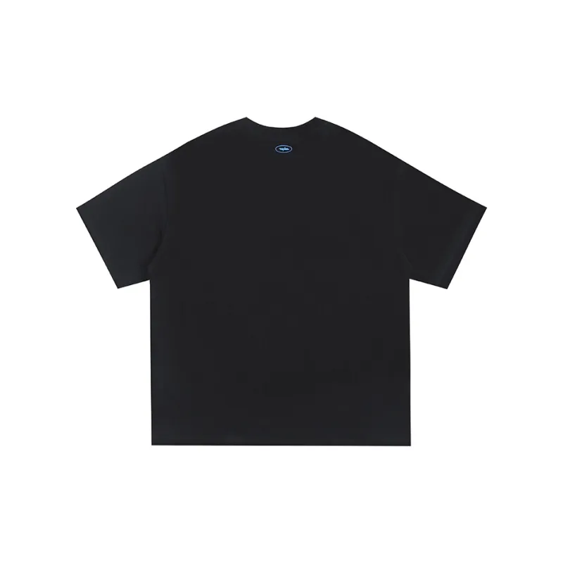 WILDX Summer Basic LOGO Short Sleeved T Shirts Unisex-44