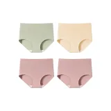 M1150-E Set - Simple High-Waist Style - Green+Apricot+Sage+Sage (4 Pieces)