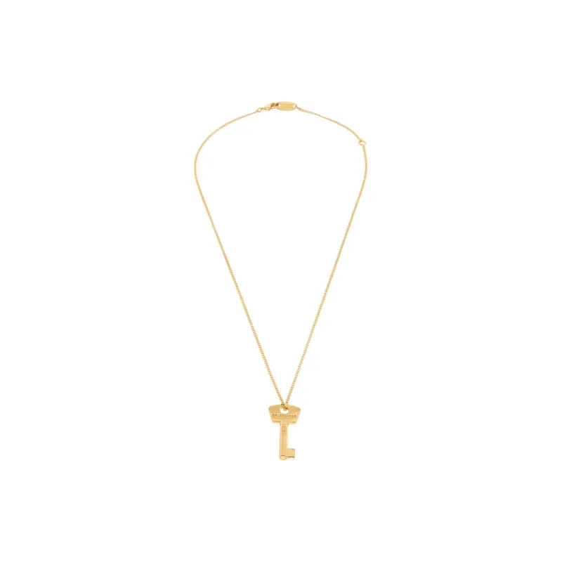 Balenciaga Brass Necklaces Women's Gold-0