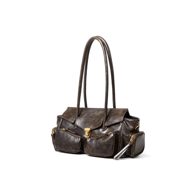Fun And Cool Microfiber Synthetic Leather Shoulder Bag Regular Women's Blue-2