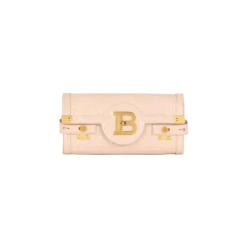 BALMAIN B Buzz Logo Plaque Clutch Bag