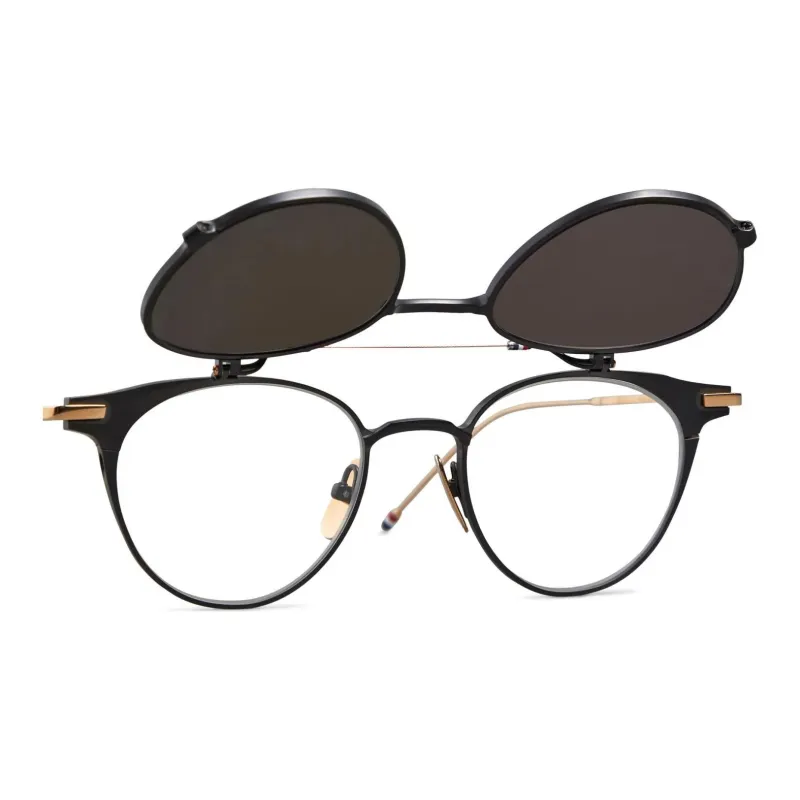 THOM BROWNE Round frame Flip up Sunglasses-1