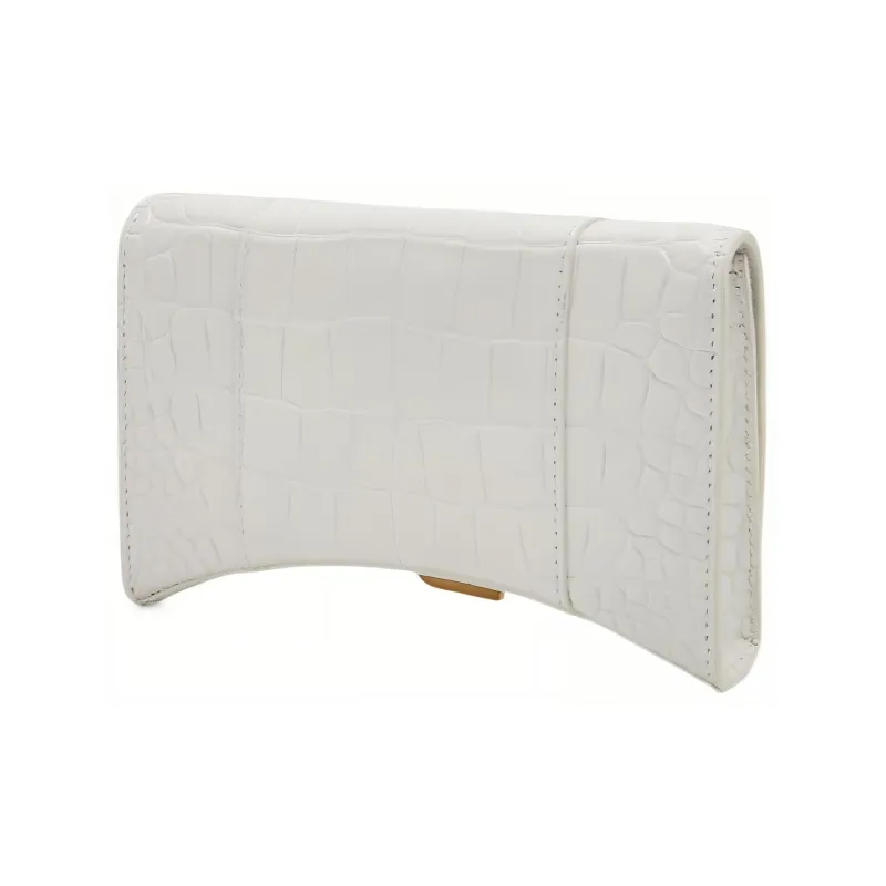 Balenciaga Leather Hourglass Bag Crossbody Bag Shoulder Bag Women's White-3