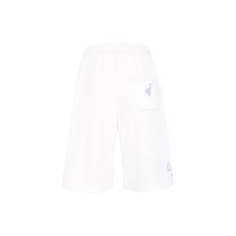 YLDP Casual Shorts Unisex White-1